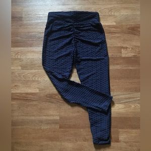 Amazon Scrunch Leggings Blue NWOT XL